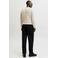 JACK & JONES ESSENTIALS katoenen regular fit gebreide gemêleerde trui - greige