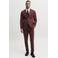 JACK & JONES ESSENTIALS super slim fit kostuum - roodbruin