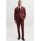 JACK & JONES PREMIUM super slim fit kostuum - roodbruin