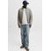 JACK & JONES ESSENTIALS oversized gemêleerde sweater - wit