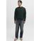 JACK & JONES ESSENTIALS relaxed fit sweater - donkergroen