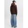 JACK & JONES ESSENTIALS relaxed fit hoodie - roodbruin