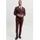 JACK & JONES PREMIUM slim fit gebreide colbert - roodbruin