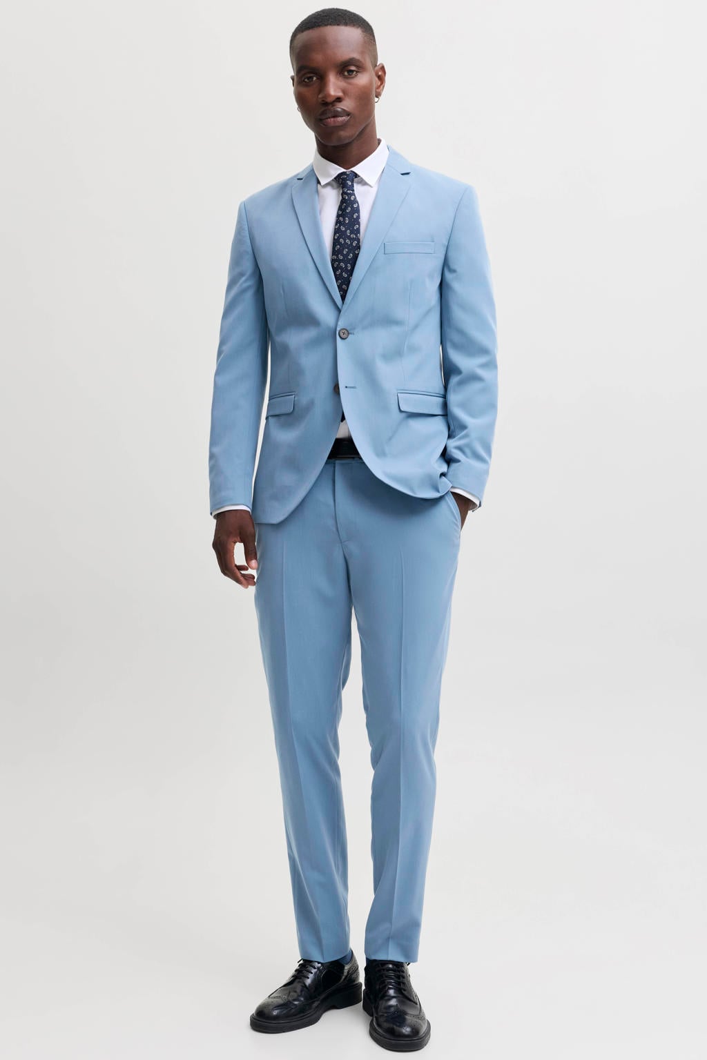 JACK & JONES PREMIUM super slim fit pantalon - blauw