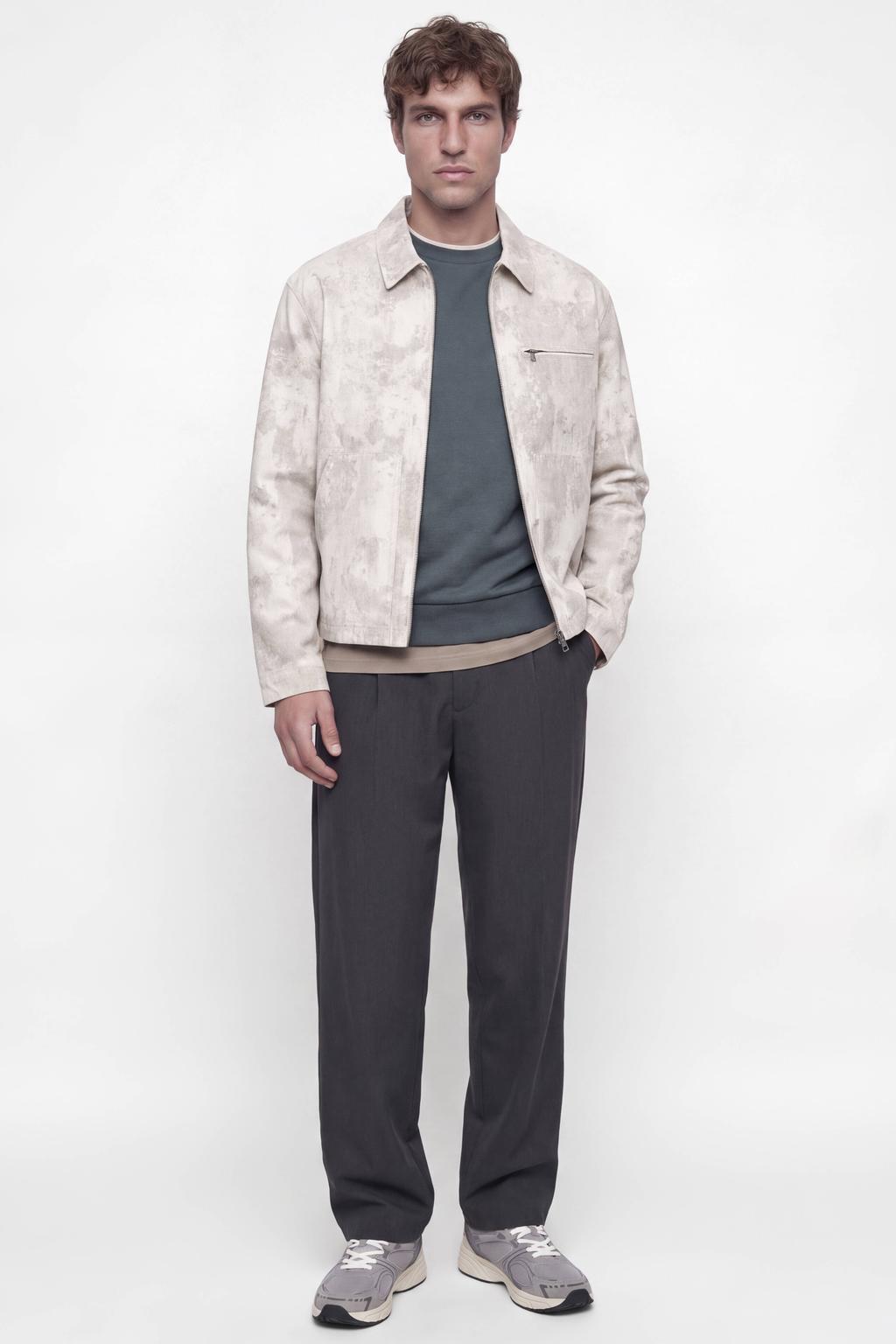 JACK & JONES ESSENTIALS relaxed fit trui - grijsblauw