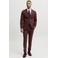 JACK & JONES PREMIUM super slim fit pantalon - roodbruin