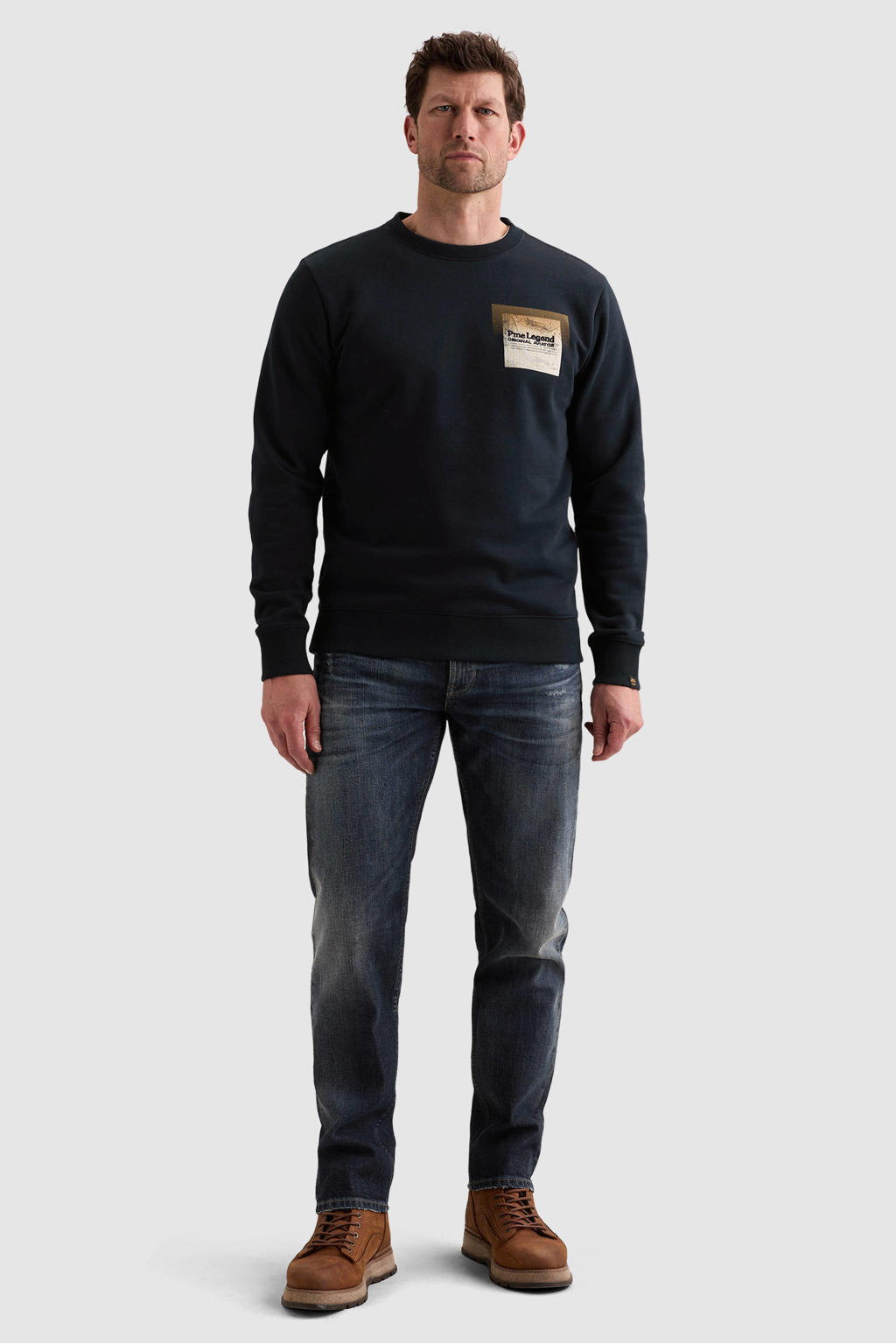 PME Legend regular fit sweater met print - salute