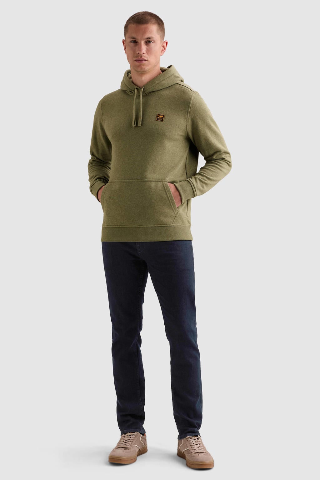 PME Legend regular fit hoodie - loden groen