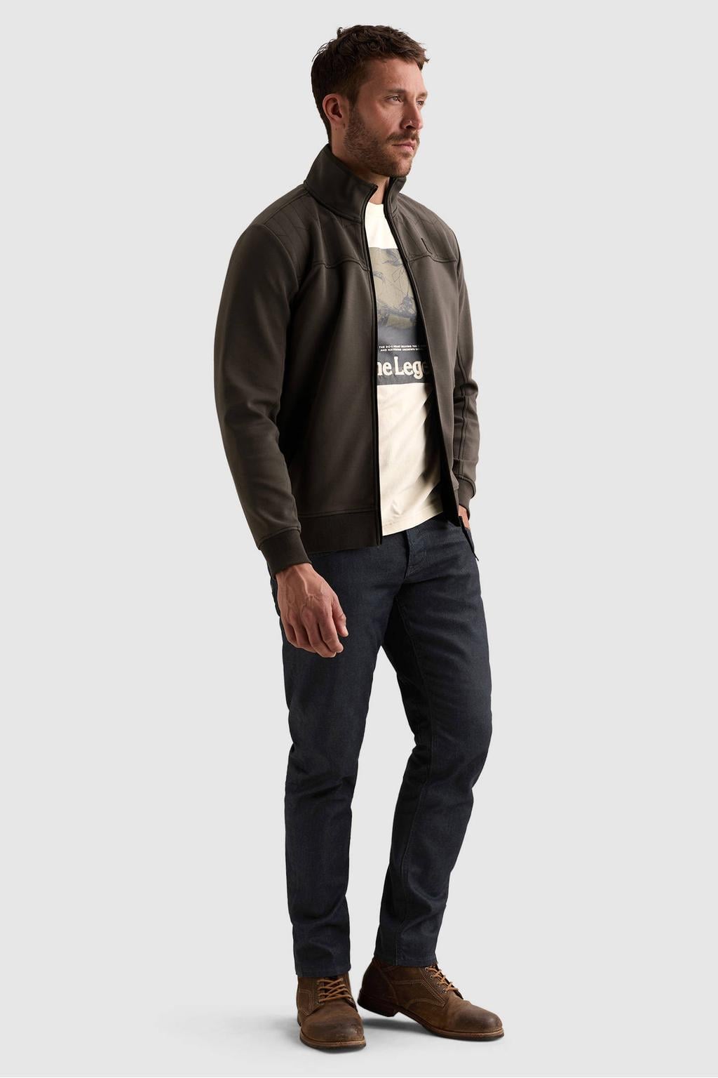 PME Legend sweatvest - donkergroen