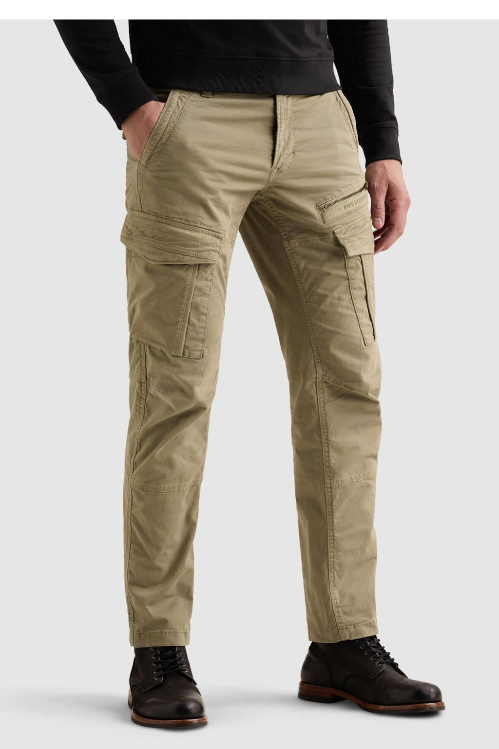 PME Legend NORDROP CARGO 3.0 STRETCH TWILL tapered cargobroek - beige