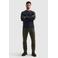 PME Legend regular fit katoenen gemêleerde gebreide trui - donkerblauw