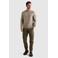 PME Legend katoenen regular fit gebreide gemêleerde trui - beige