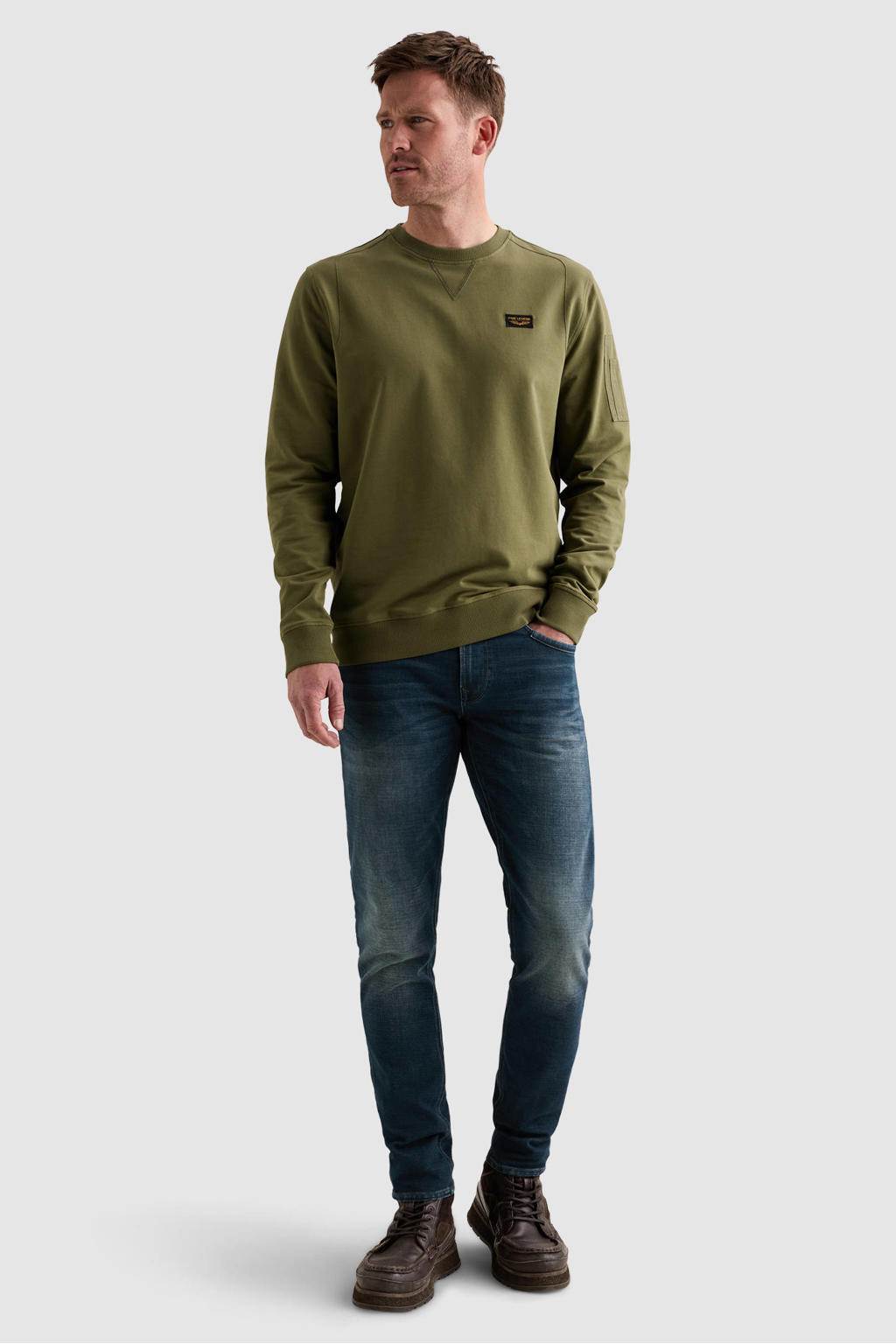 PME Legend regular fit sweater - groen
