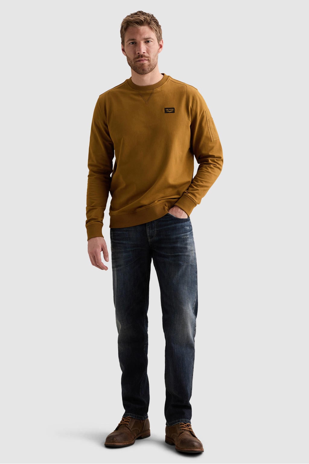 PME Legend American Classic regular fit sweater - bruin