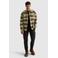 PME Legend regular fit geruit overshirt - loden groen