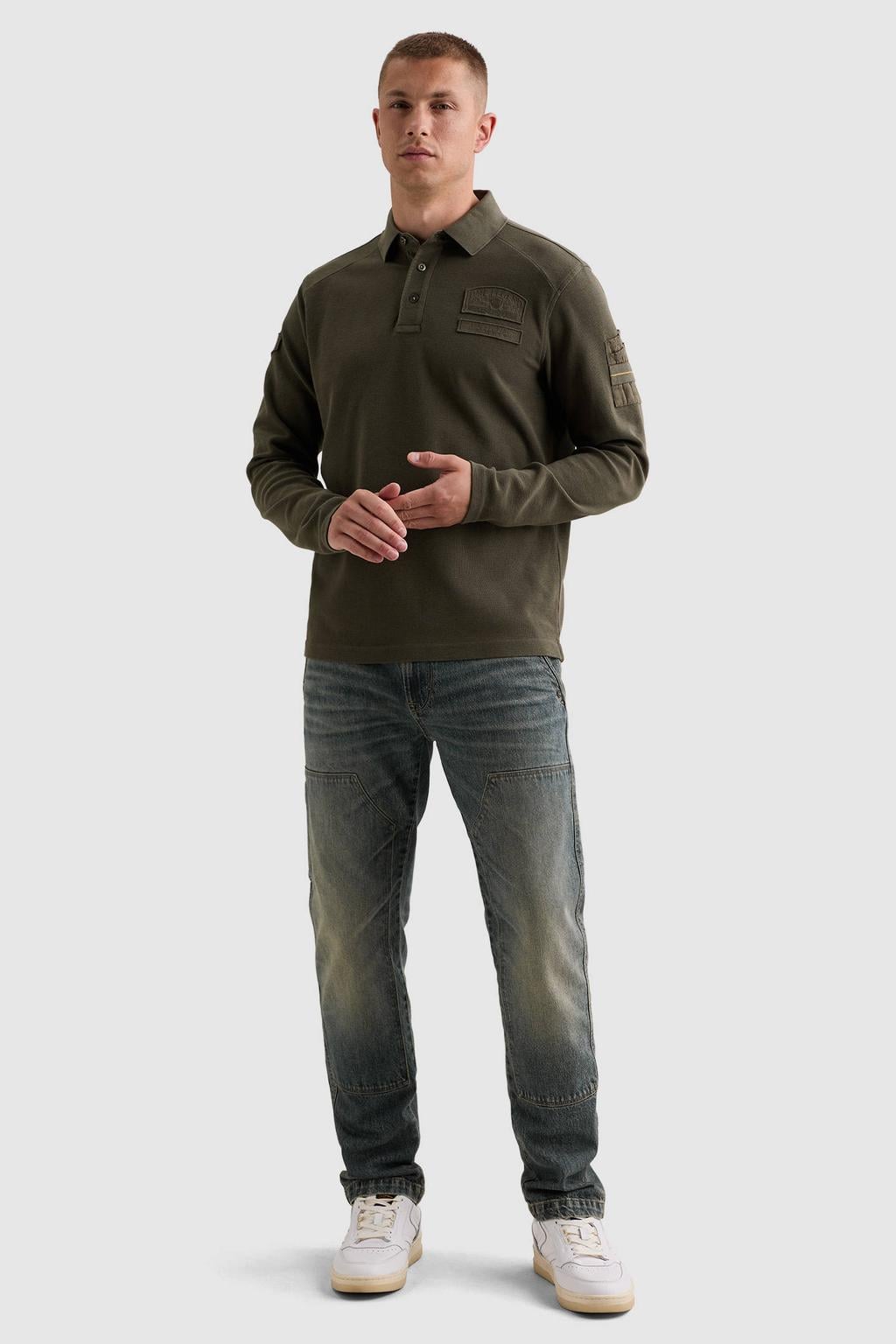 PME Legend regular fit polo - donkergroen