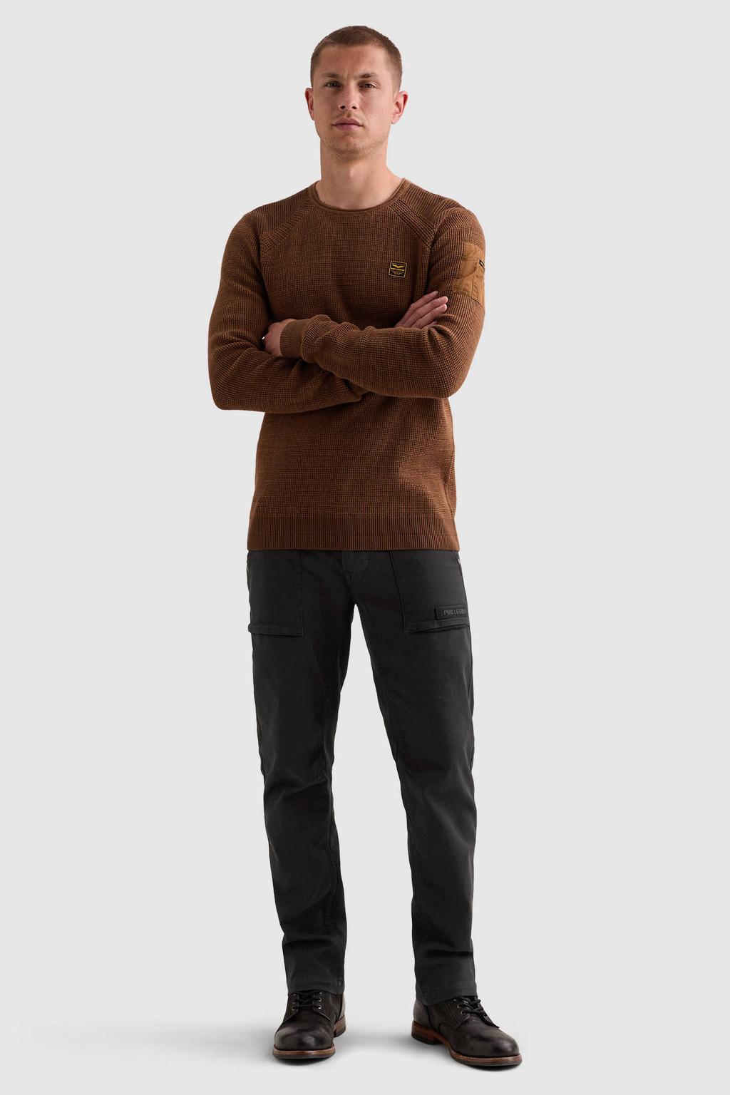 PME Legend relaxed fit casual broek - zwart
