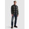 PME Legend regular fit geruit overhemd - donkerblauw