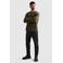 PME Legend regular fit longsleeve met wafelstructuur - donkergroen