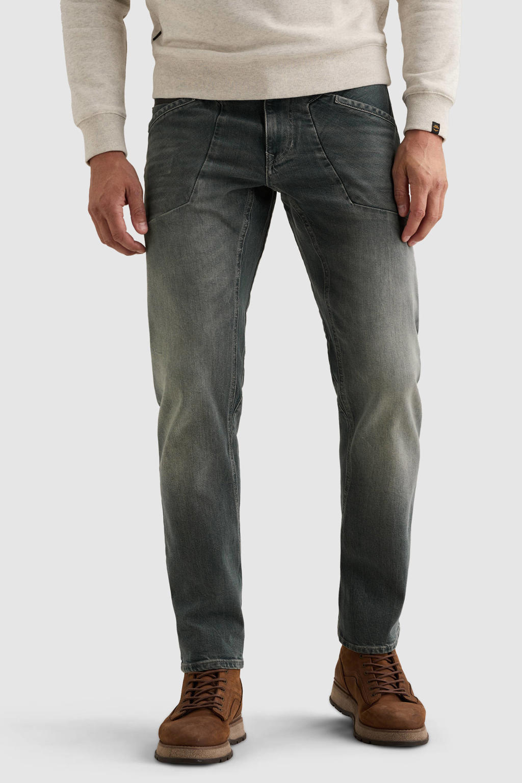 PME Legend AVIATOR relaxed fit straight leg jeans - midblauw greencast