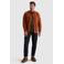 PME Legend regular fit overhemd met corduroy details - donker oranje