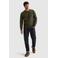 PME Legend regular fit sweater met patches - donkergroen