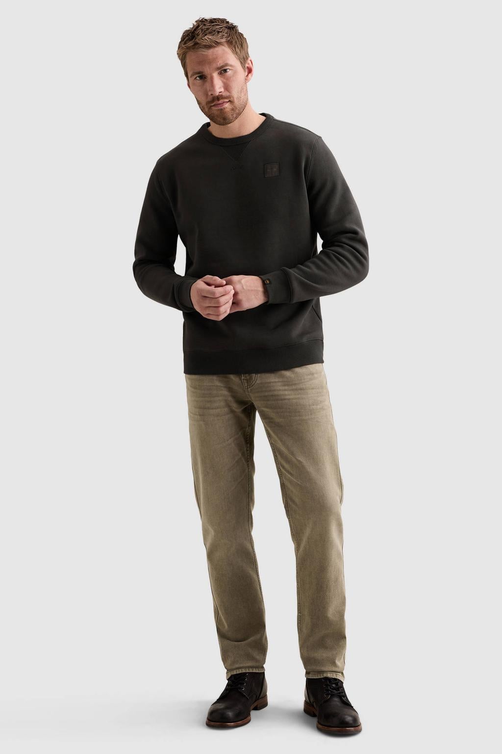 PME Legend regular fit sweater - zwart