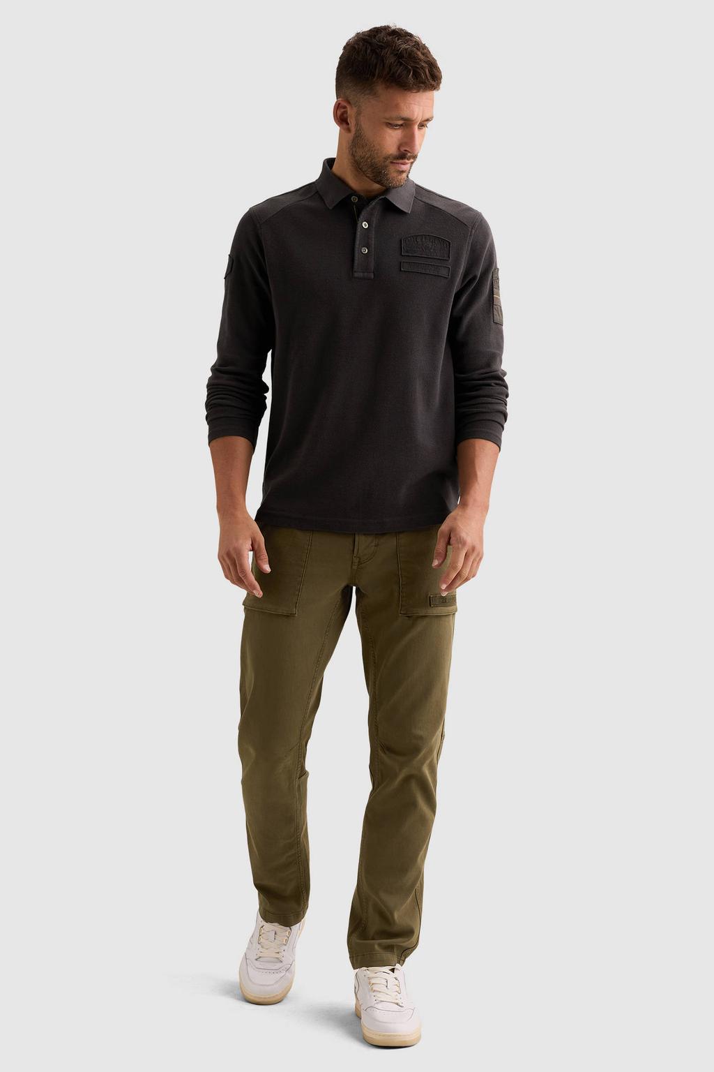 PME Legend regular fit polo - antraciet