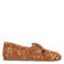 Poelman Mira suède bootschoenen met dierenprint - camel