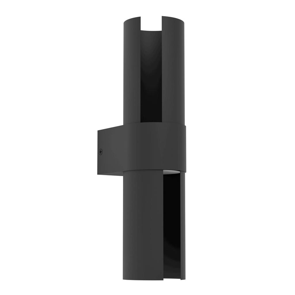 EGLO Montelauro Wandlamp Buiten - 32 cm - Zwart - Instelbaar wit licht (warm, neutraal en daglicht)