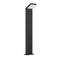 EGLO Grottazzolina Staande lamp Buiten - LED - 80 cm - Zwart/Melkkleurig Netstroom