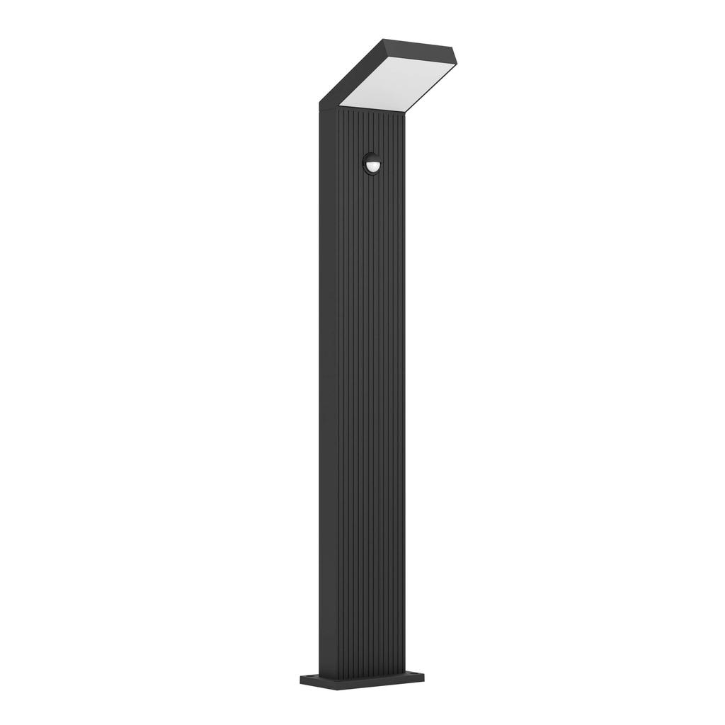 EGLO Grottazzolina Staande lamp Buiten - Sensor - LED - 80 cm - Zwart/Melkkleurig Netstroom