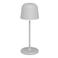 EGLO Mannera-S Tafellamp - Priklamp - Draadloos - 20 cm - Grijs/Wit - Oplaadbaar - Dimbaar - Binnen en Buiten