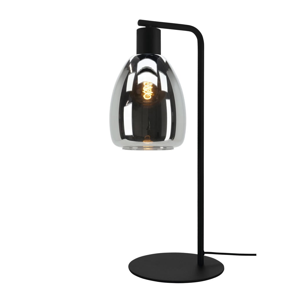 EGLO Chelvey Tafellamp - E27 - 50,5 cm - Rookglas