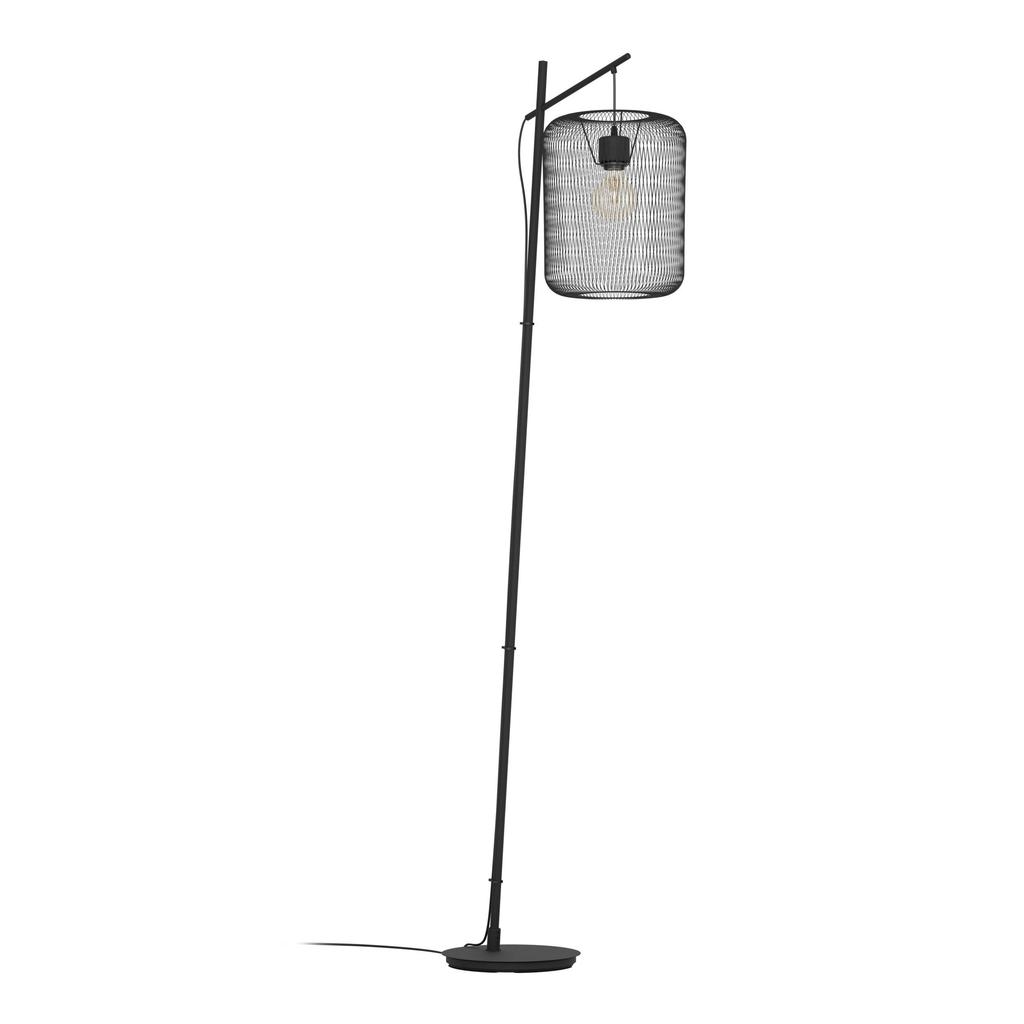 EGLO Wrington Vloerlamp - E27 - 194 cm - Zwart