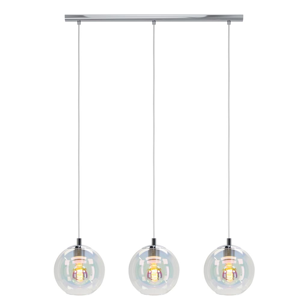 EGLO Ariscani 2 Hanglamp - E27 - 76,5 cm - gekleurd glas - Chroom