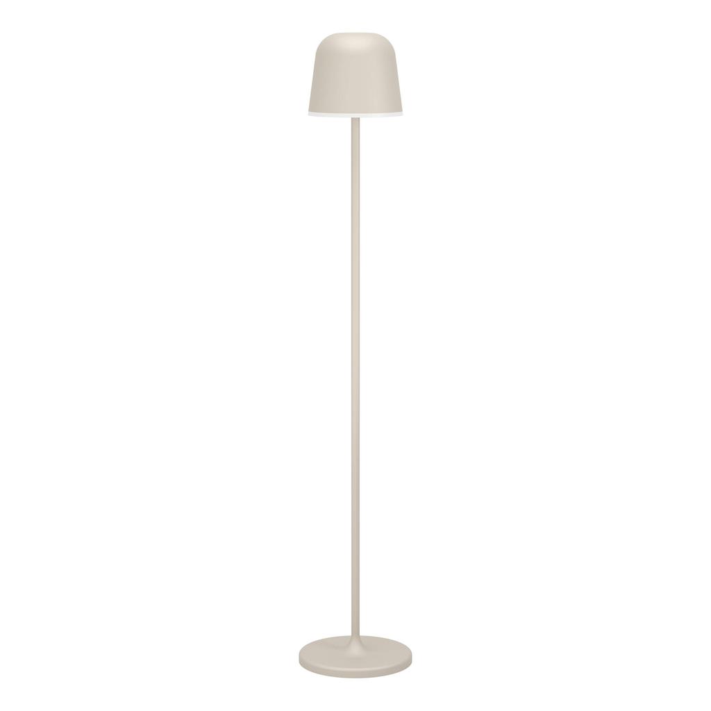 EGLO Mannera-L Vloerlamp Binnen en Buiten - Draadloos - 140 cm - Zandkleur/Beige/Wit - Oplaadbaar - Dimbaar Accu