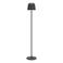 EGLO Mannera-L Vloerlamp Binnen en Buiten - Draadloos - 140 cm - Zwart/Wit - Oplaadbaar - Dimbaar Accu