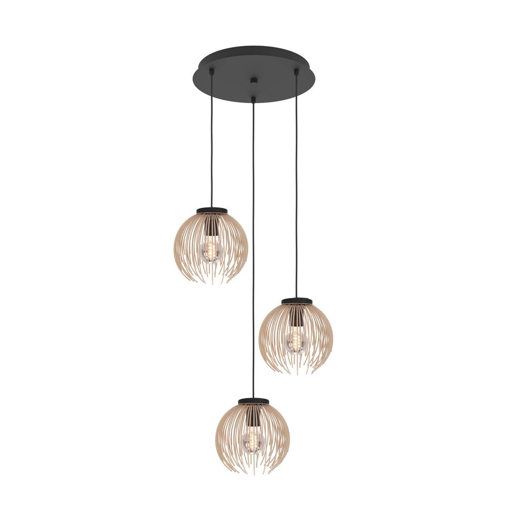 EGLO Venezuela-A Hanglamp - E27 - Ø 49.5 cm - Zandkleur