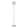 EGLO Mannera-L Vloerlamp Binnen en Buiten - Draadloos - 140 cm - Grijs/Wit - Oplaadbaar - Dimbaar Accu