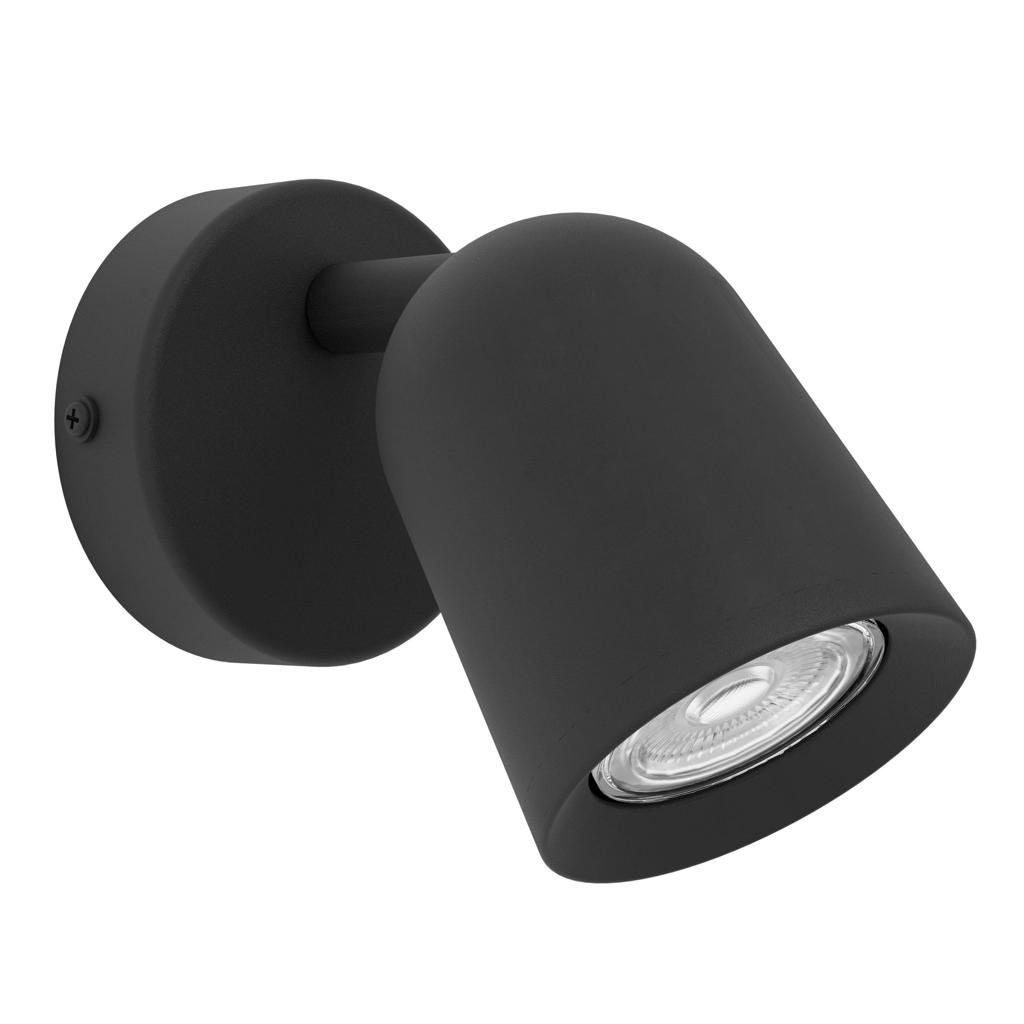 EGLO Camaldoli Spot - GU10 - 8.5 cm - Zwart - Kantelbaar