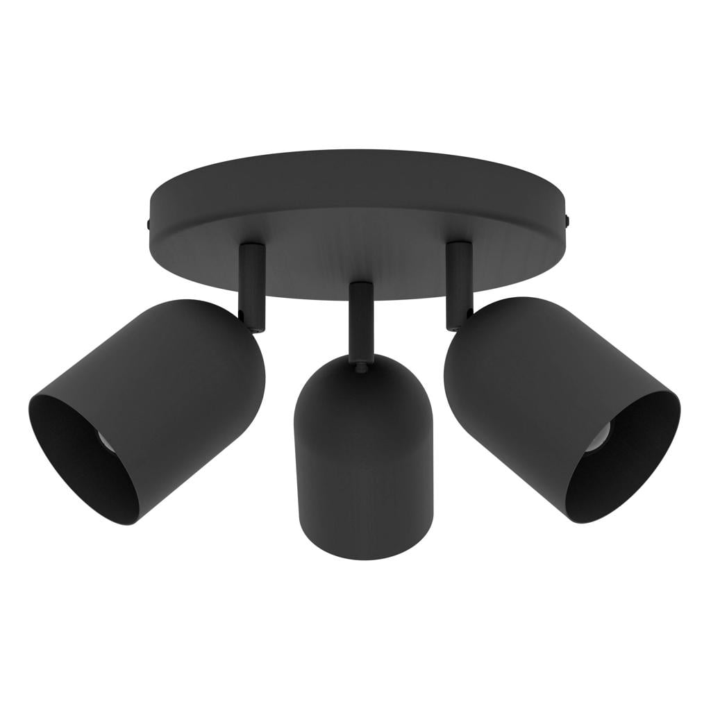 EGLO Tilston Spot - E14 - Ø 25 cm - Zwart - Kantelbaar