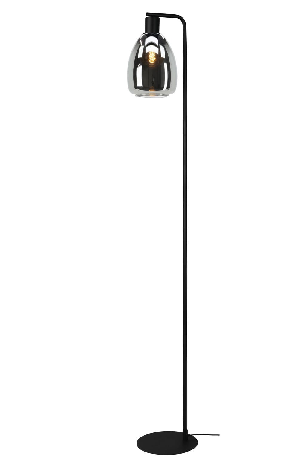 EGLO Chelvey Vloerlamp - E27 - 150,5 cm - Rookglas