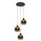 EGLO Cesenatico 3 Hanglamp - E27 - Zwart/Goud