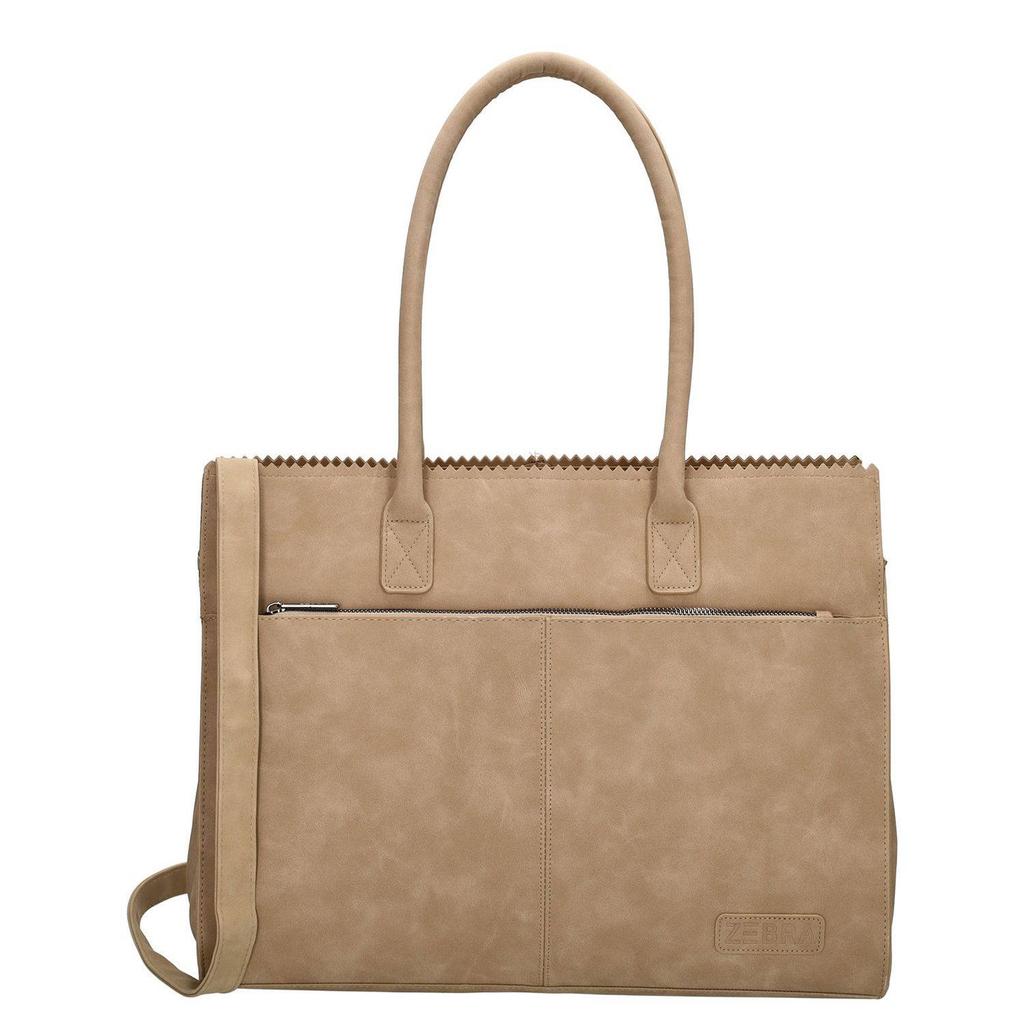 Zebra Trends 15.6 inch laptoptas Noa zand