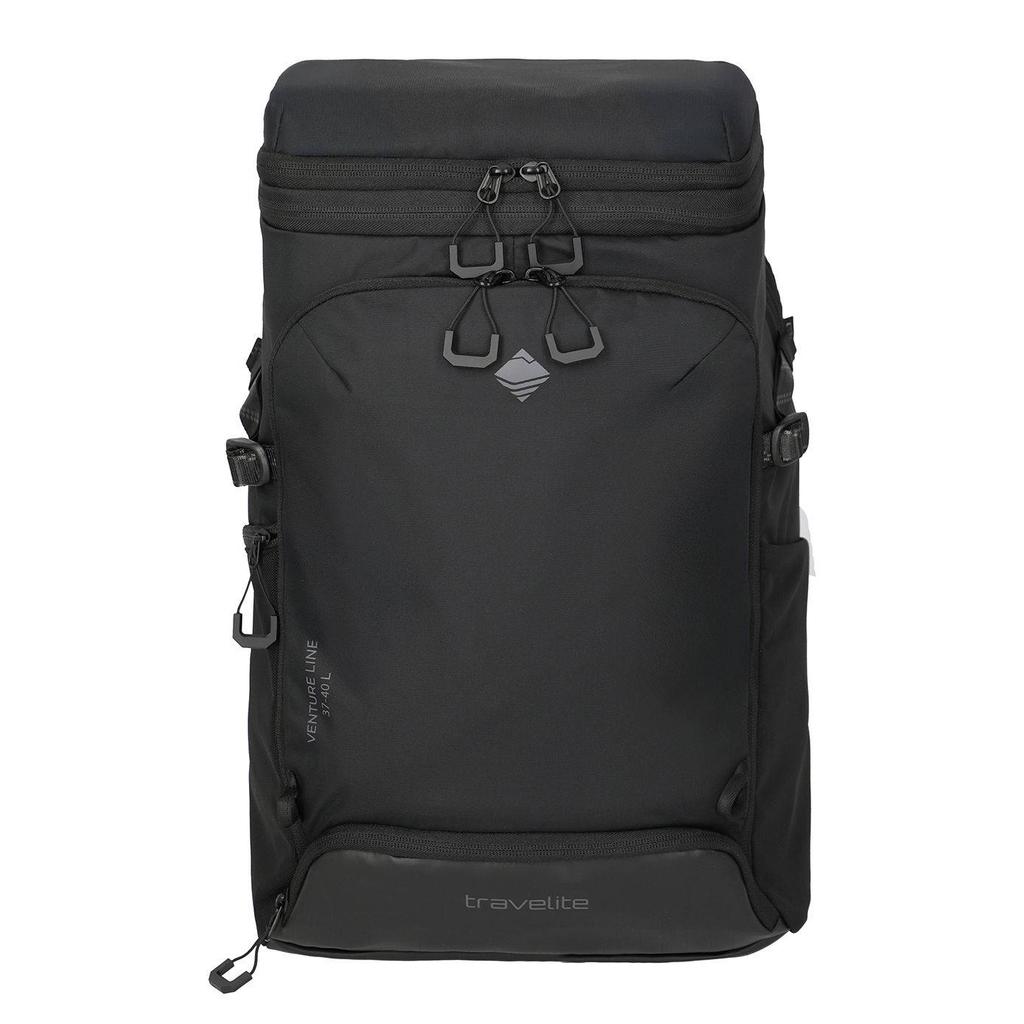 Travelite 17 inch laptop rugzak Venture Line zwart