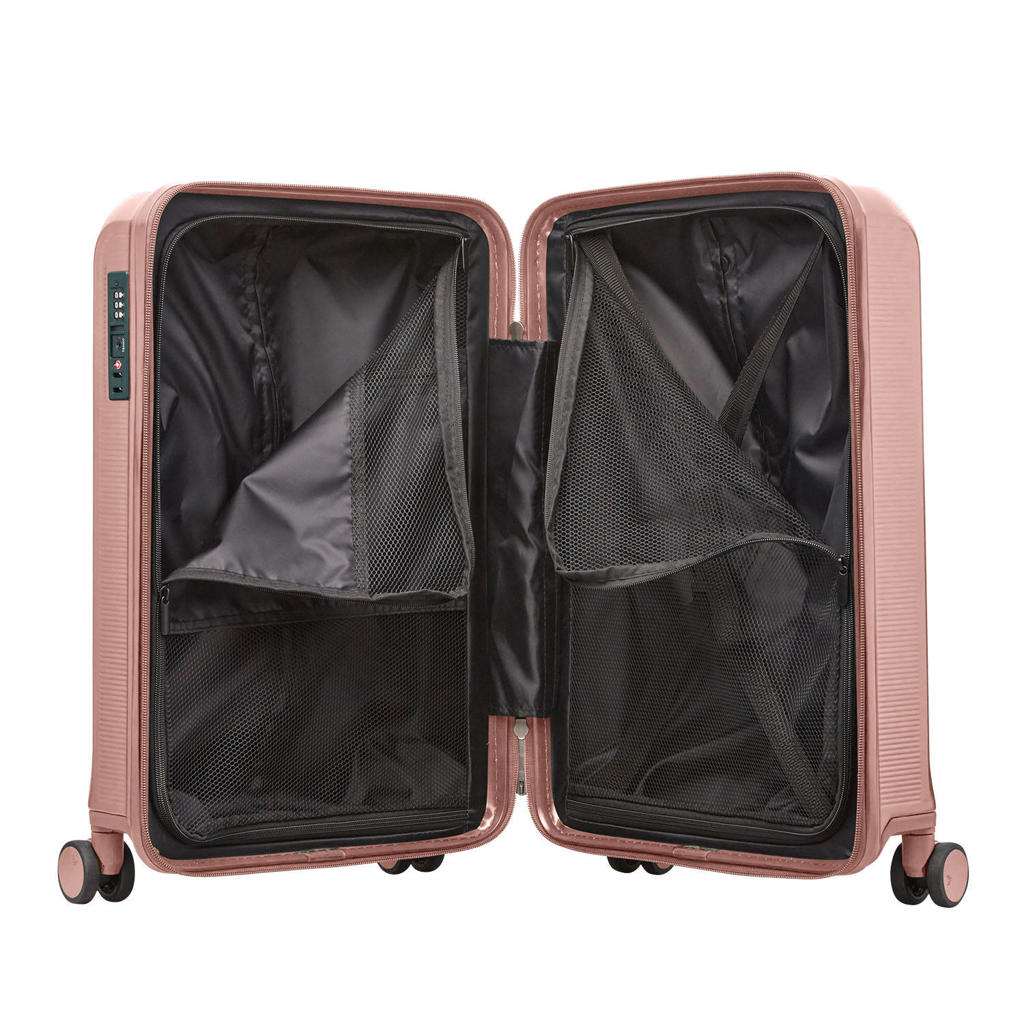 Travelbags koffer 55 cm - roze