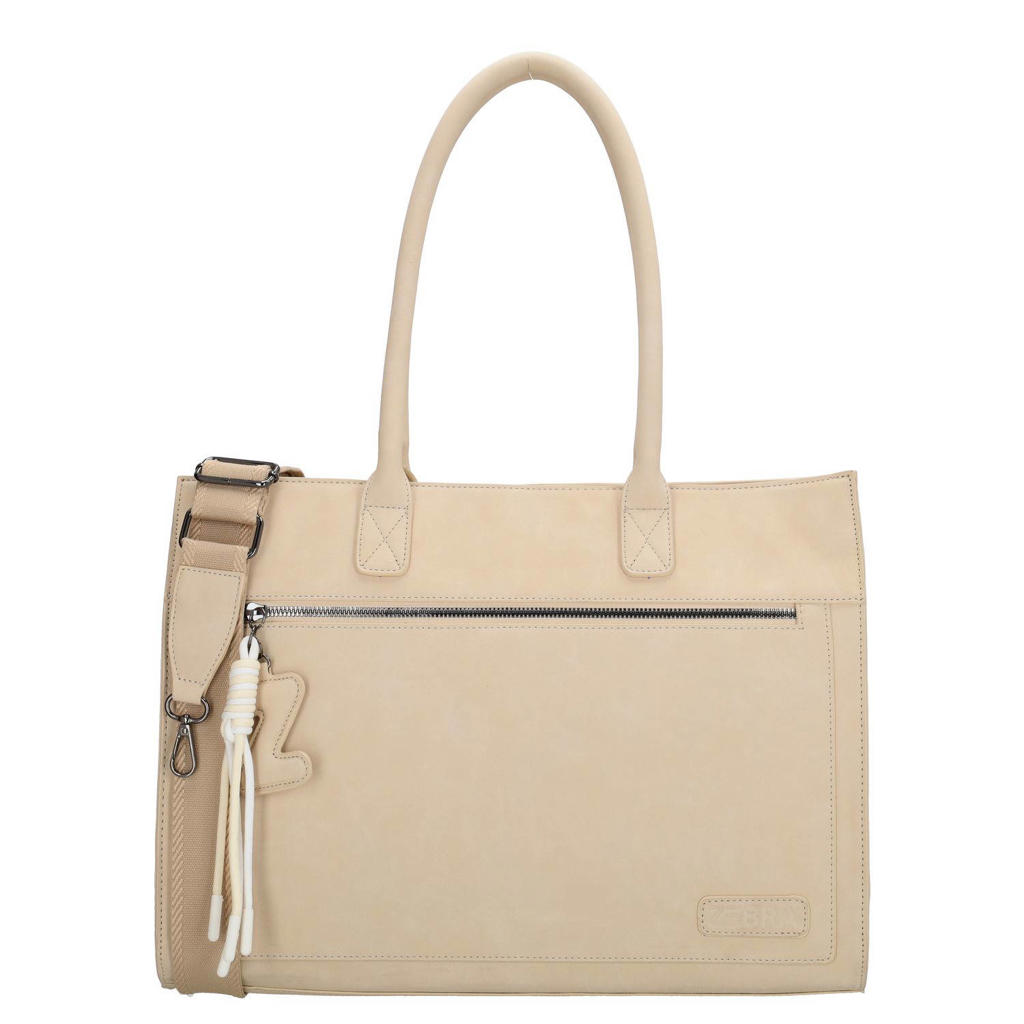 Zebra Trends 15 inch laptoptas Rosalyn beige