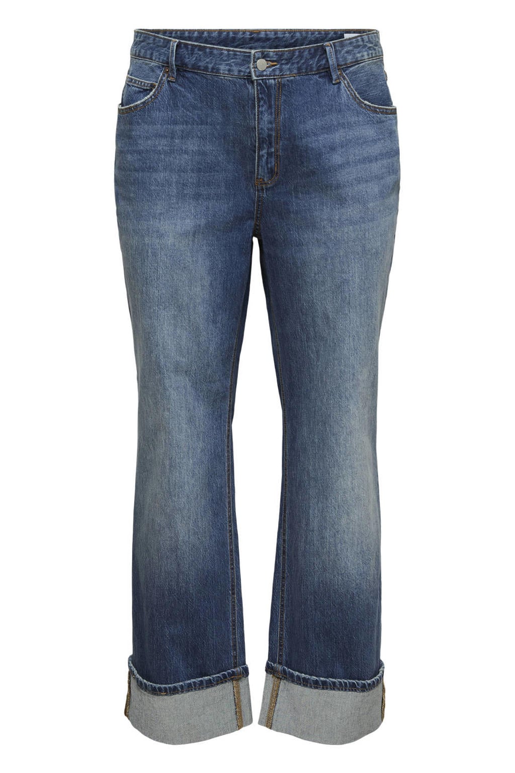 VERO MODA CURVE Plus Size straight leg jeans - donkerblauw