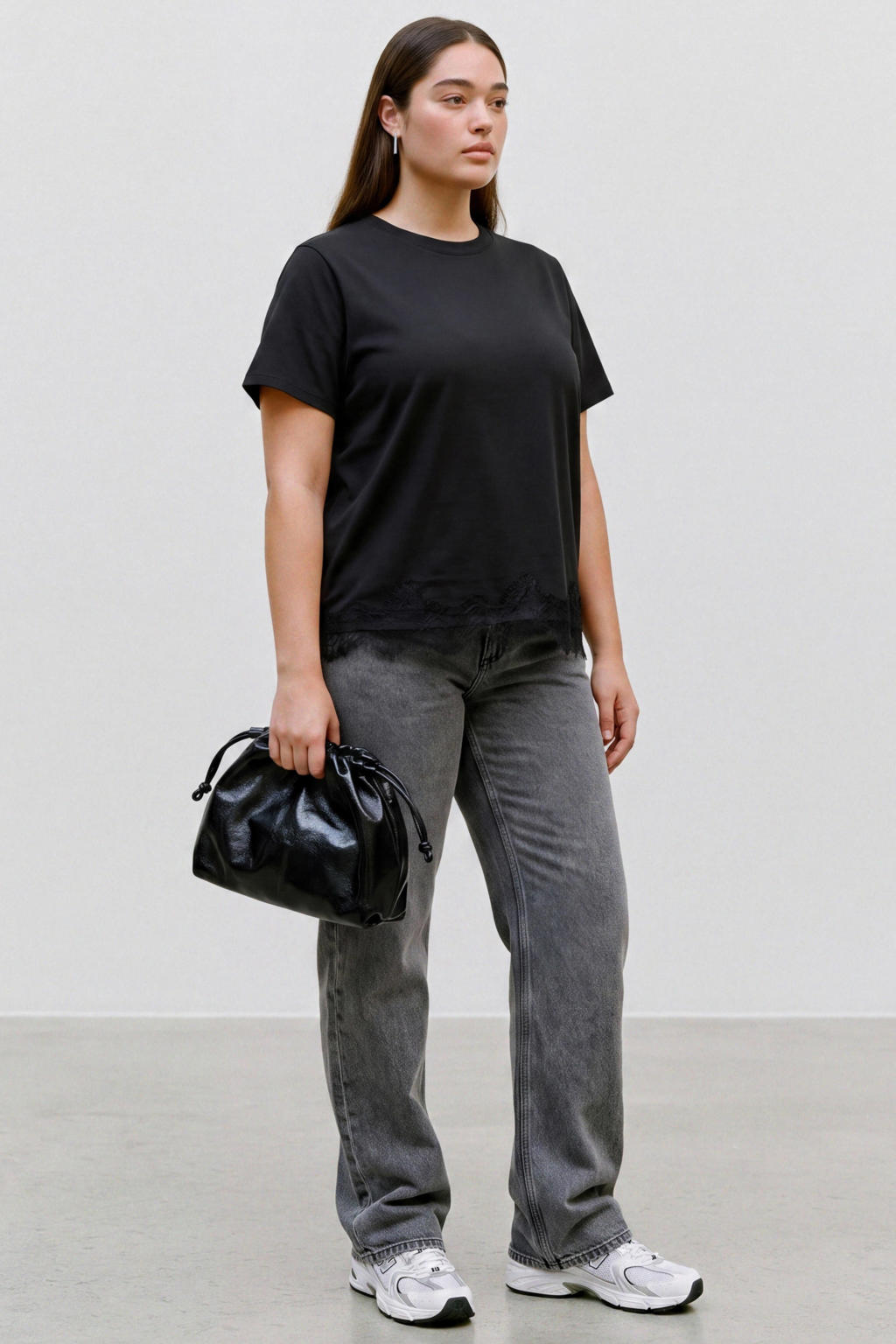 VERO MODA CURVE Plus Size T-shirt - zwart